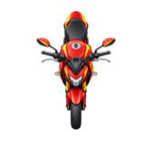 Illustration of a LaBar Mini motorcycle.